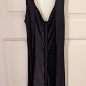 Cykxtees Long black maxi dress with velvet S/M